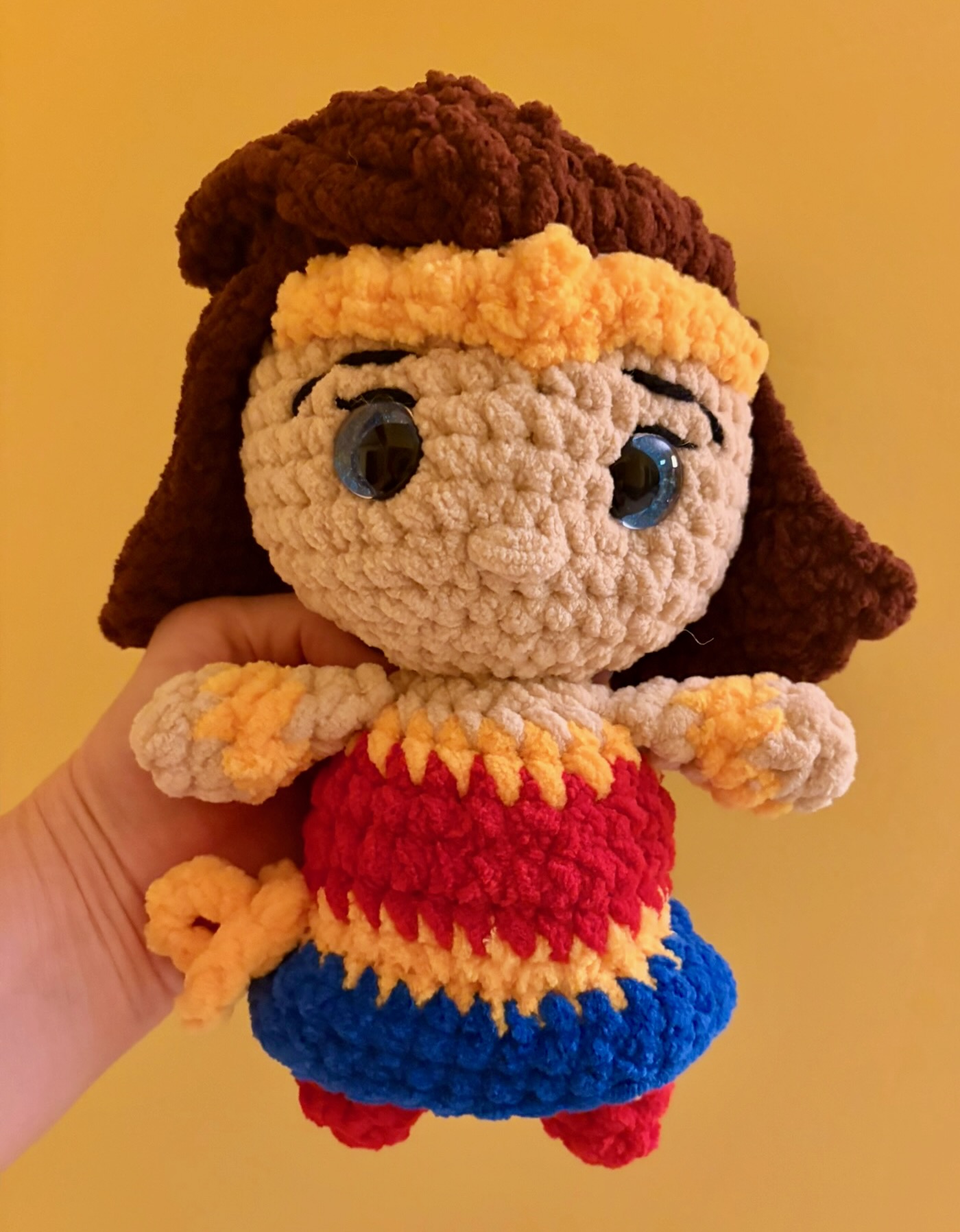 Crochet Wonder Woman amigurumi doll